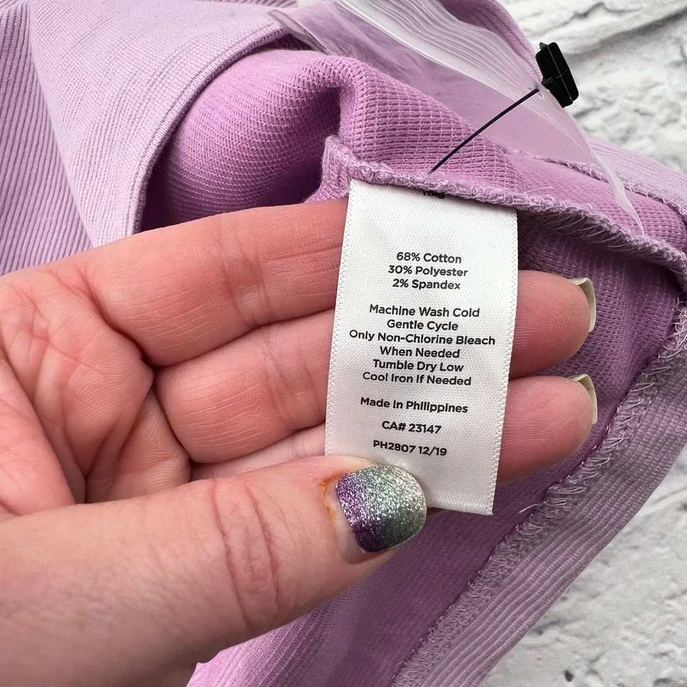 Talbots Lavender Ribbed Tank Top - Picture 5 of 8